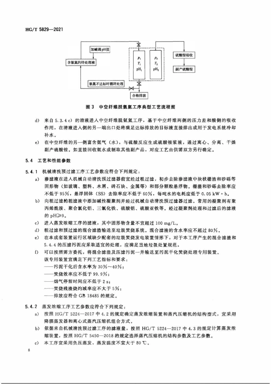 HGT 5829-2021 渗滤液蒸发与膜滤组合装置技术条件.pdf_第3页